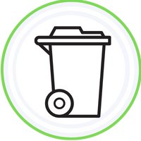 icon of rubbish removing